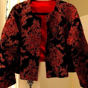Red & Gold Jacket hand made with red lining.